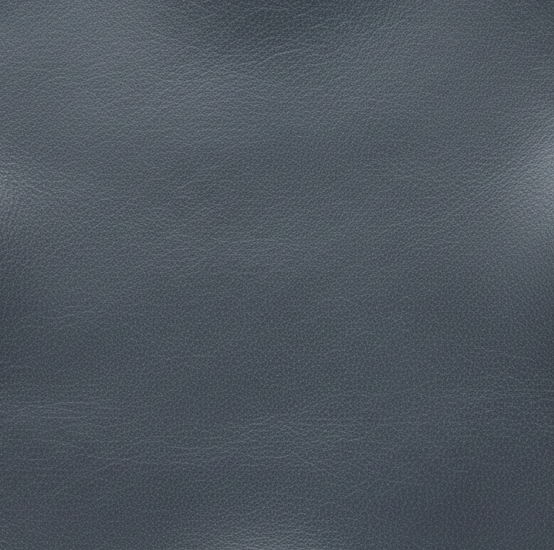 Cool Steel Gray Leather Finish Cool steel gray leather material