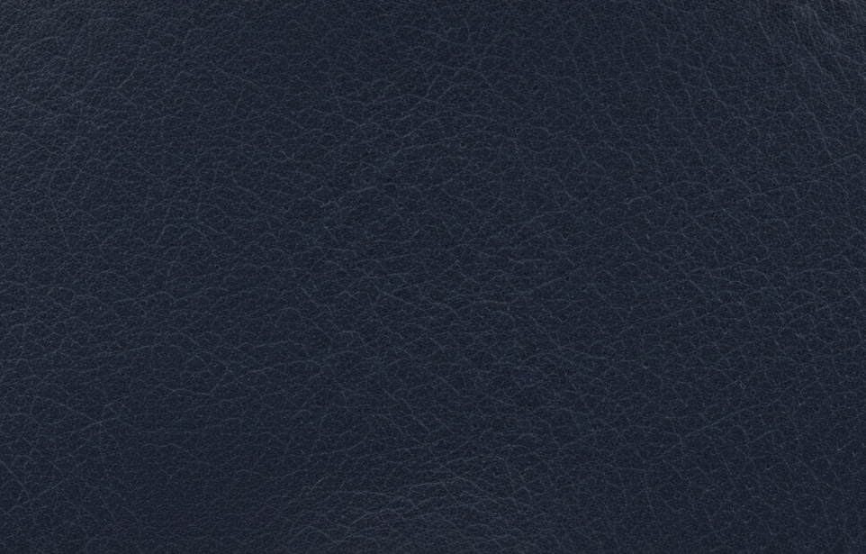 Deep Navy Blue Leather Finish Deep navy blue leather material