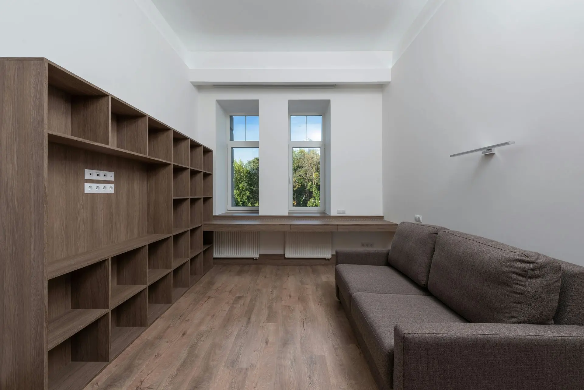 Contemporary MDF Millwork Shelving and Modern Interior Furniture Design Modern MDF millwork shelving and interior furniture with contemporary wood finish