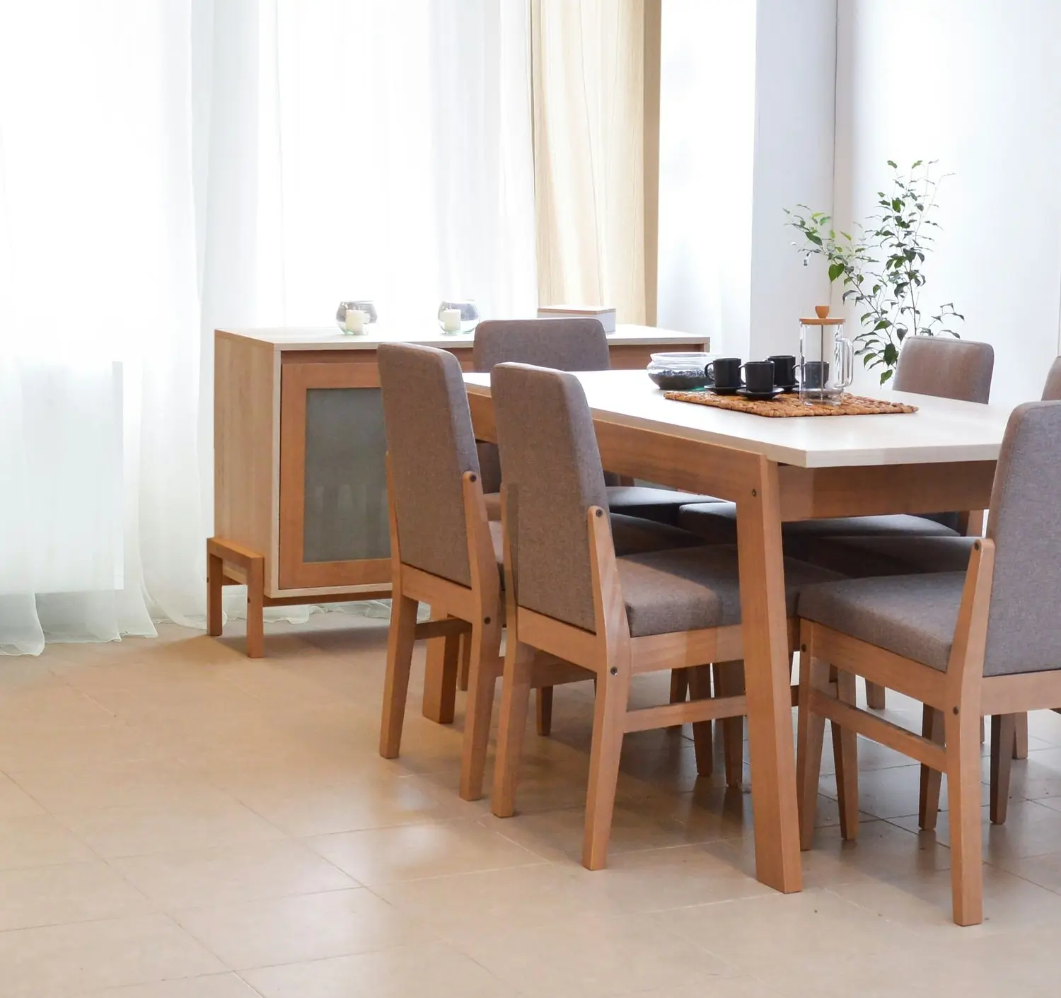 Contemporary Interior Furniture with Plywood Millwork Materials Design Modern dining furniture and cabinetry featuring durable plywood millwork materials