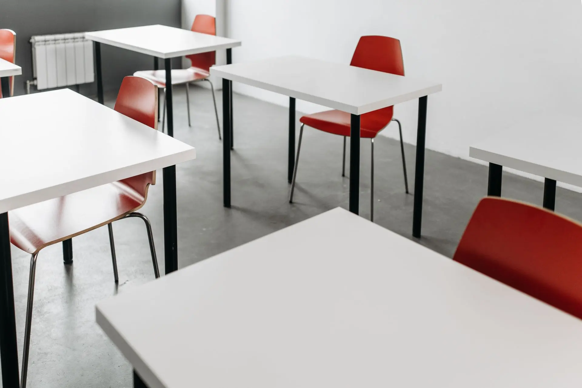 Laminate Classroom Tables for Educational Facilities Classroom with laminate student tables and commercial educational furniture