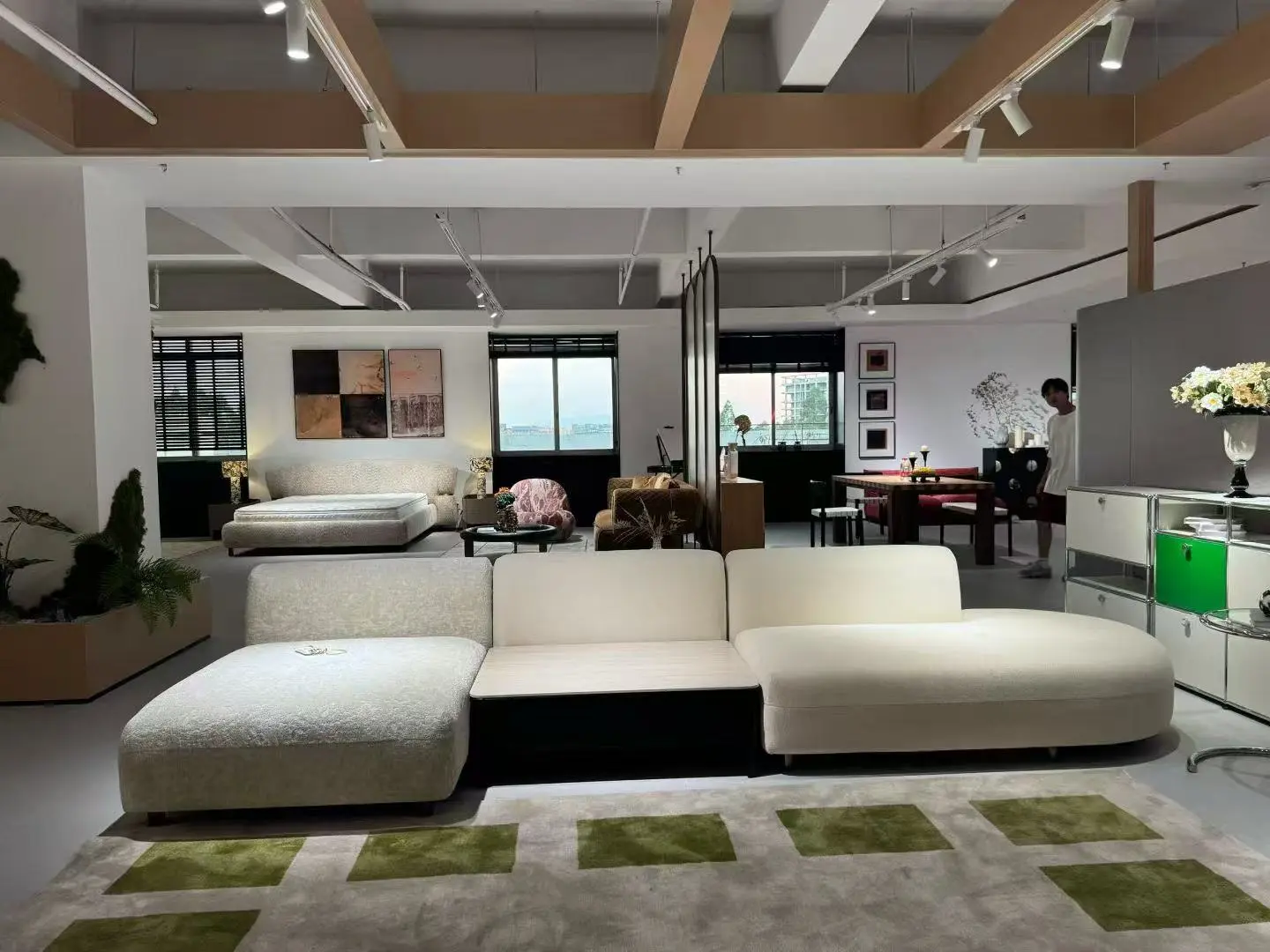 Hospitality fit out interior with custom furniture, seating, and finished décor